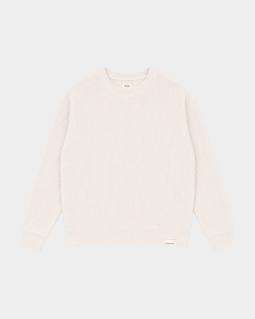 BE STILL KNIT CREWNECK - BEIGE