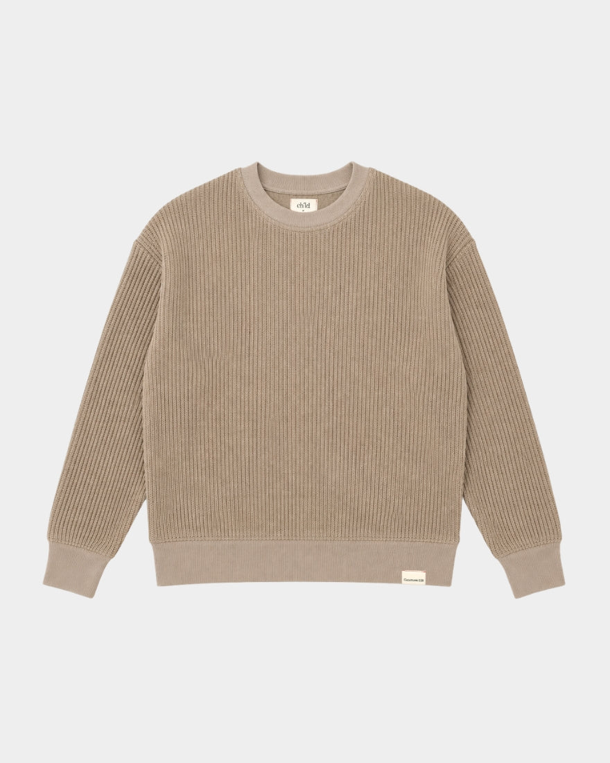 BE STILL KNIT CREWNECK - TAN