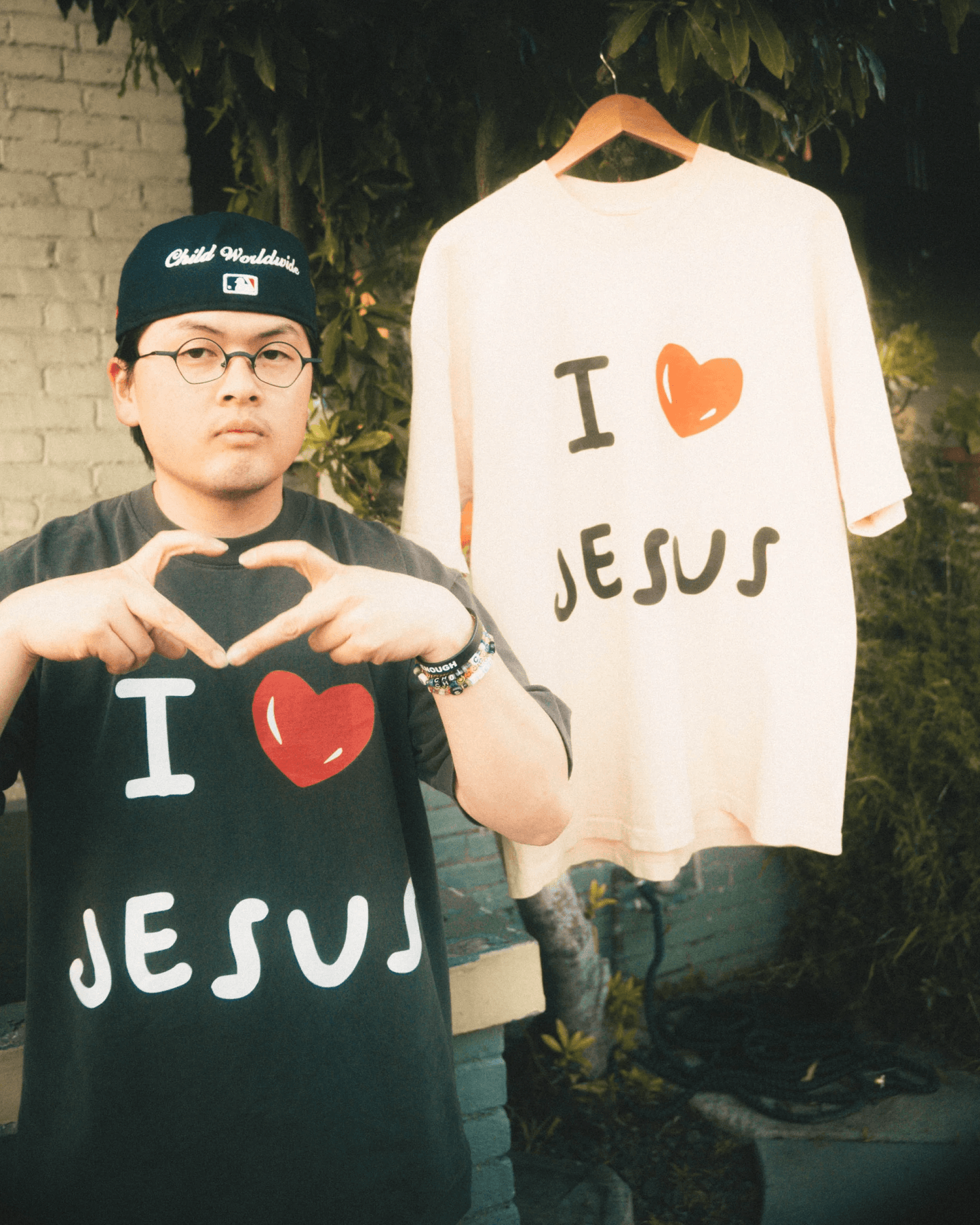 LOVER OF MY SOUL I LOVE JESUS TEE - BLESSED BEIGE