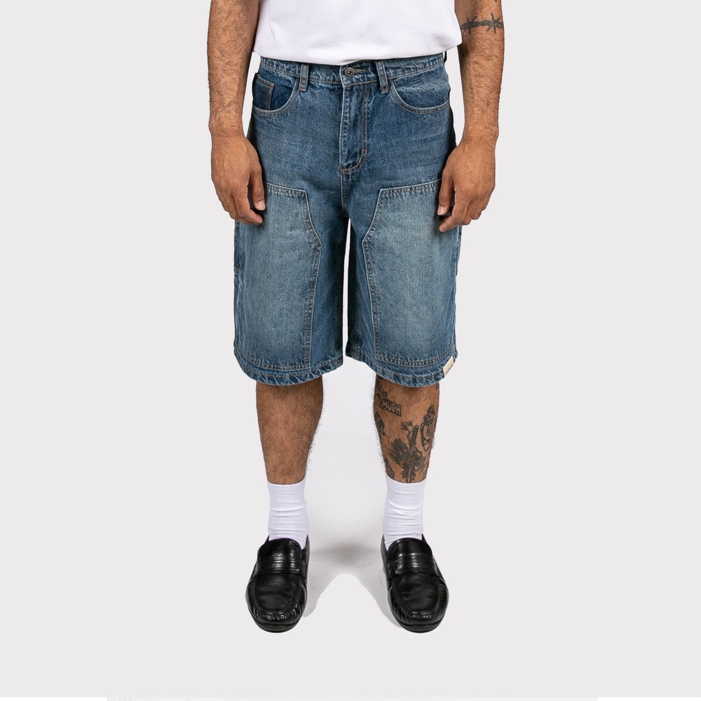 BE STILL CARPENTER JORTS - LIGHT BLUE