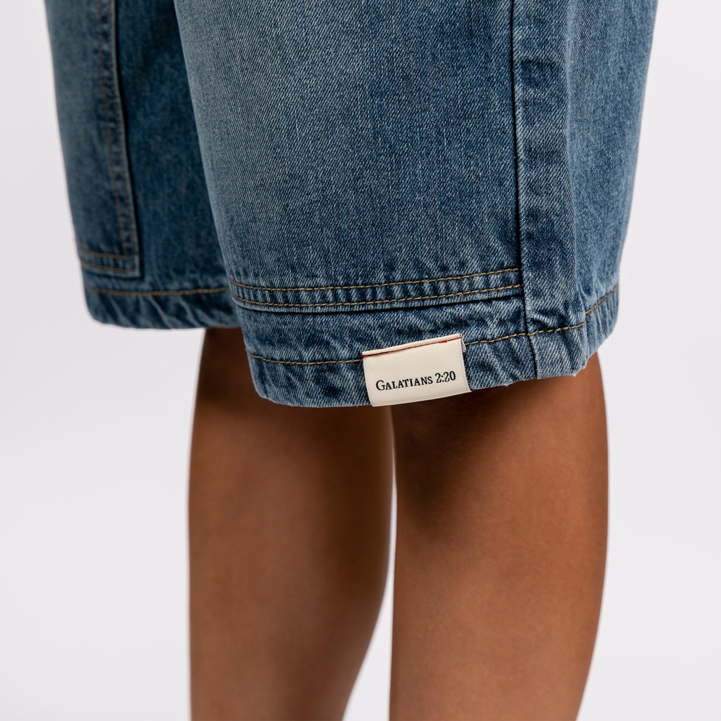 BE STILL CARPENTER JORTS - LIGHT BLUE