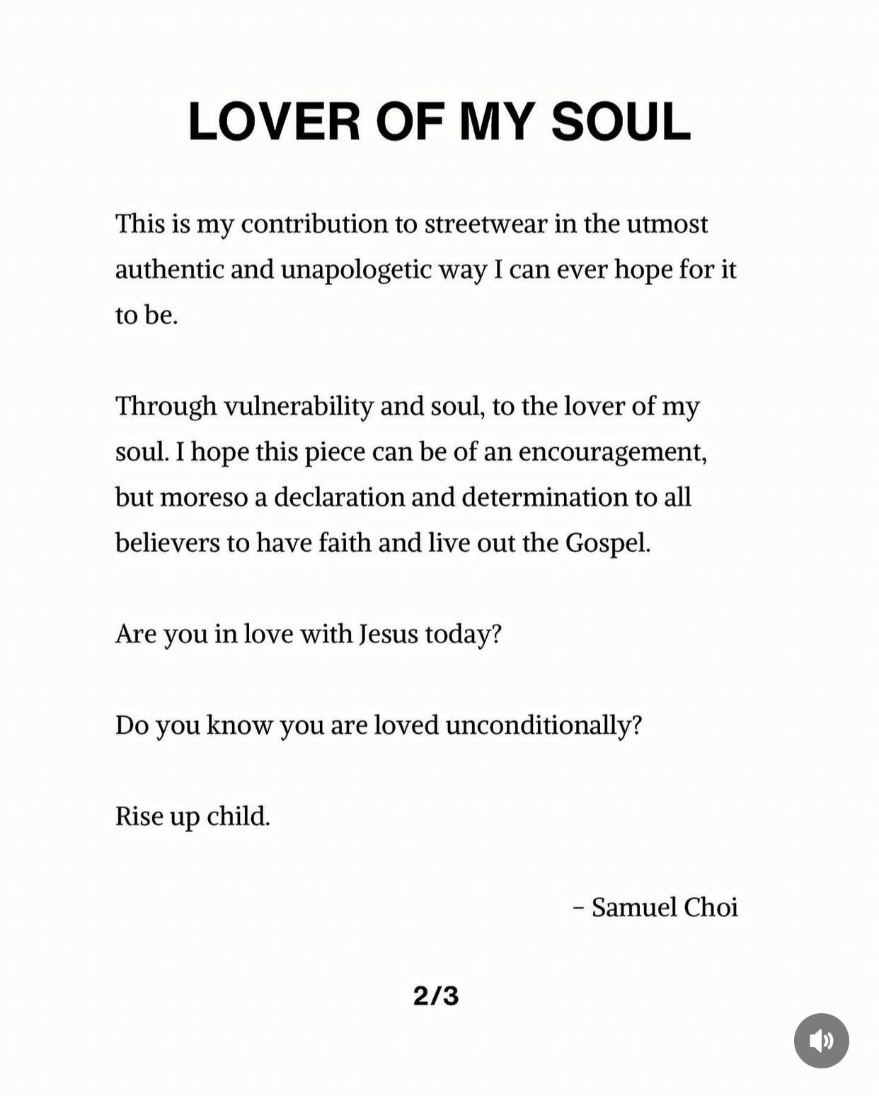 LOVER OF MY SOUL I LOVE JESUS TEE