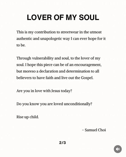 LOVER OF MY SOUL I LOVE JESUS TEE