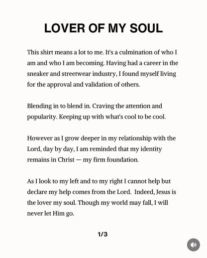 LOVER OF MY SOUL I LOVE JESUS TEE