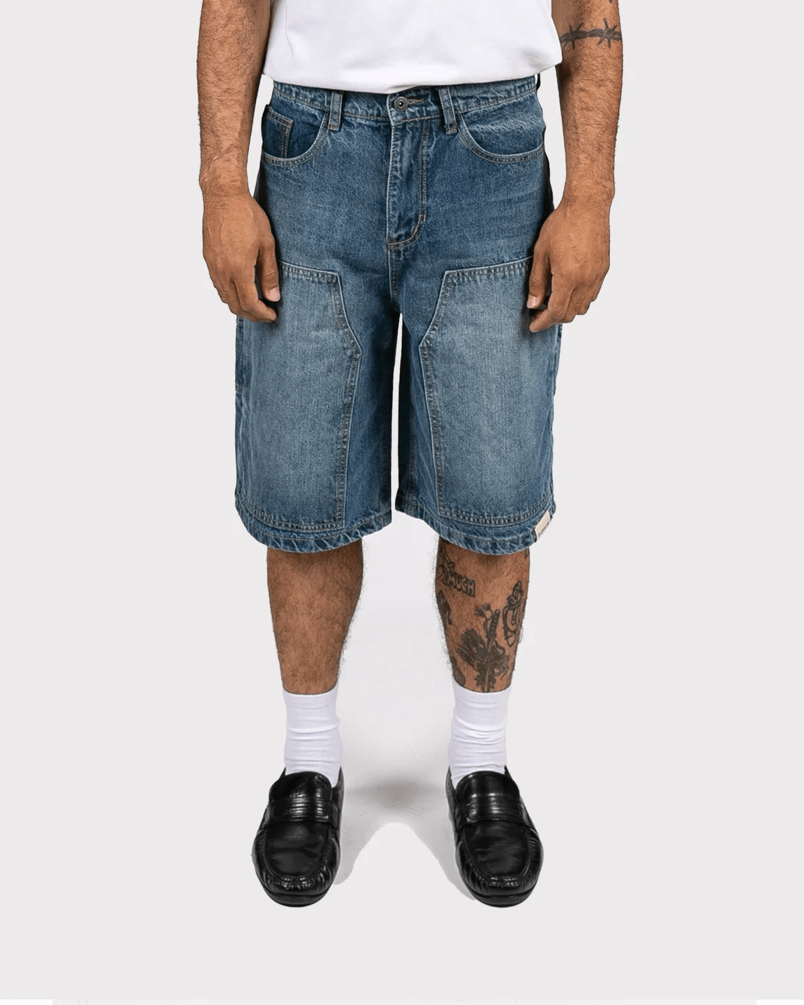 BE STILL CARPENTER JORTS - LIGHT BLUE