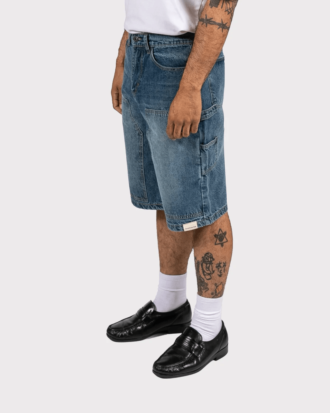 BE STILL CARPENTER JORTS - LIGHT BLUE