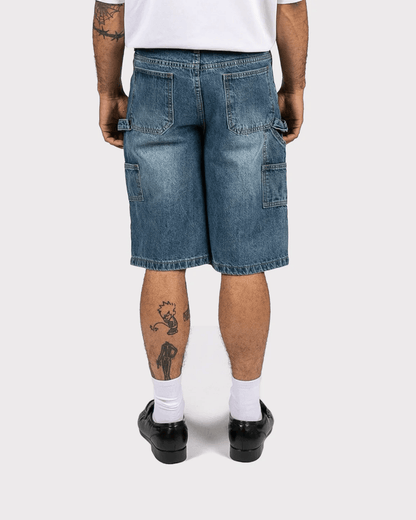 BE STILL CARPENTER JORTS - LIGHT BLUE