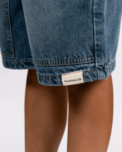 BE STILL CARPENTER JORTS - LIGHT BLUE