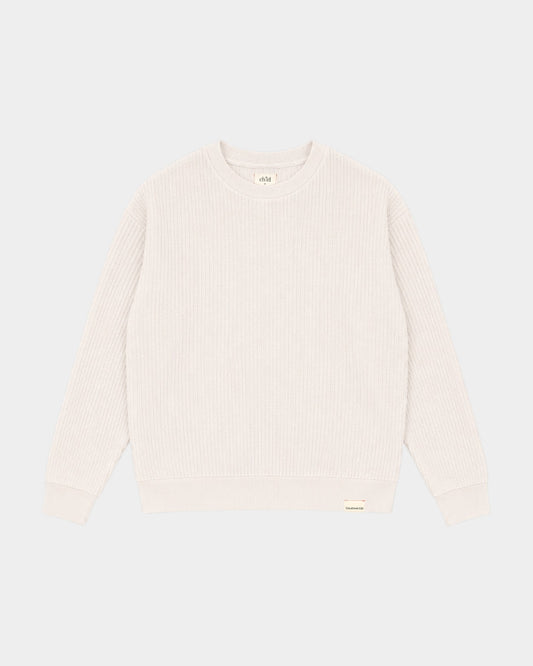 BE STILL KNIT CREWNECK - BEIGE