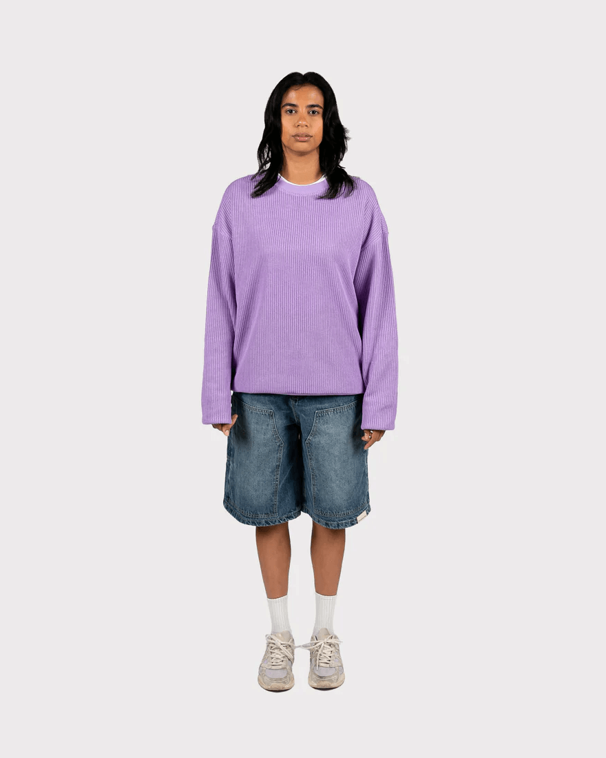 BE STILL KNIT CREWNECK - LAVENDER