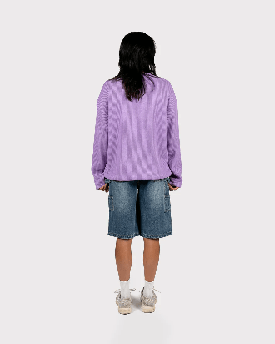 BE STILL KNIT CREWNECK - LAVENDER