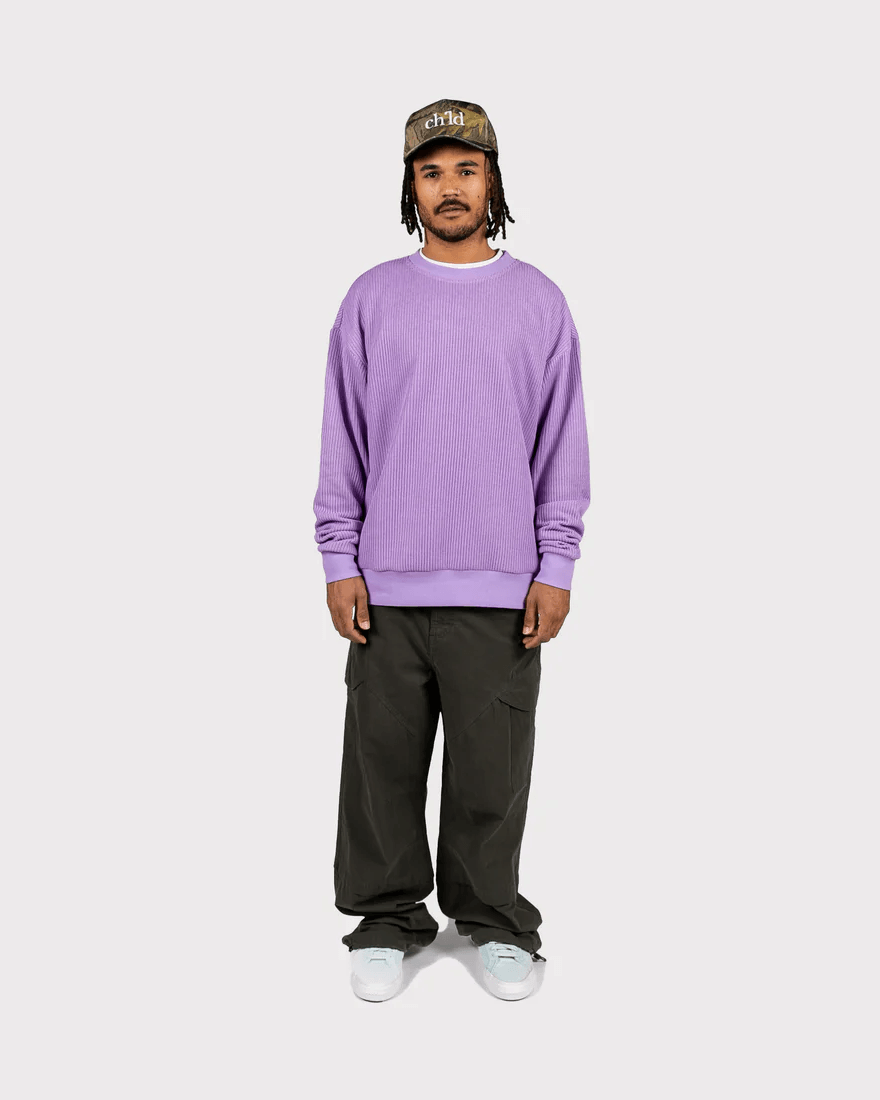 BE STILL KNIT CREWNECK - LAVENDER