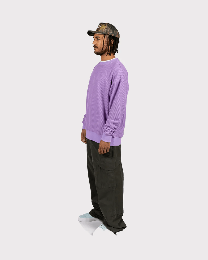 BE STILL KNIT CREWNECK - LAVENDER
