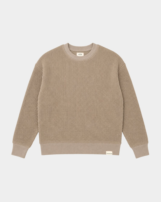 BE STILL KNIT CREWNECK - TAN