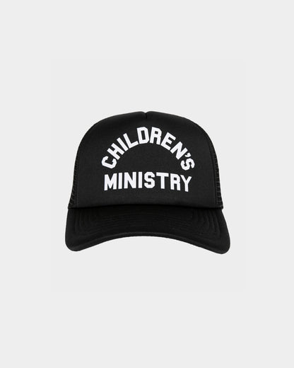 CHILDREN'S MINISTRY TRUCKER HAT - BLACK