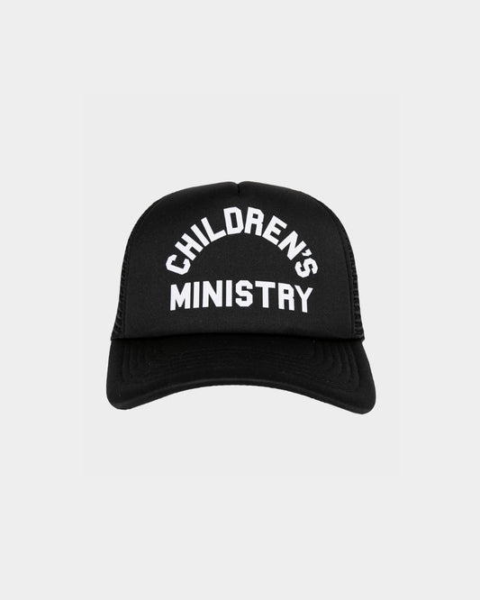 CHILDREN'S MINISTRY TRUCKER HAT - BLACK