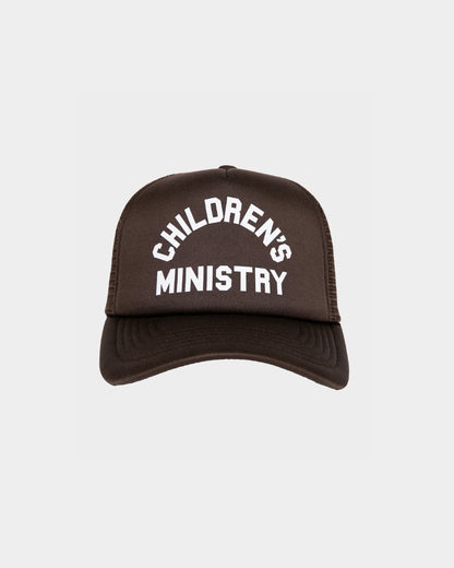 CHILDREN'S MINISTRY TRUCKER HAT - BROWN