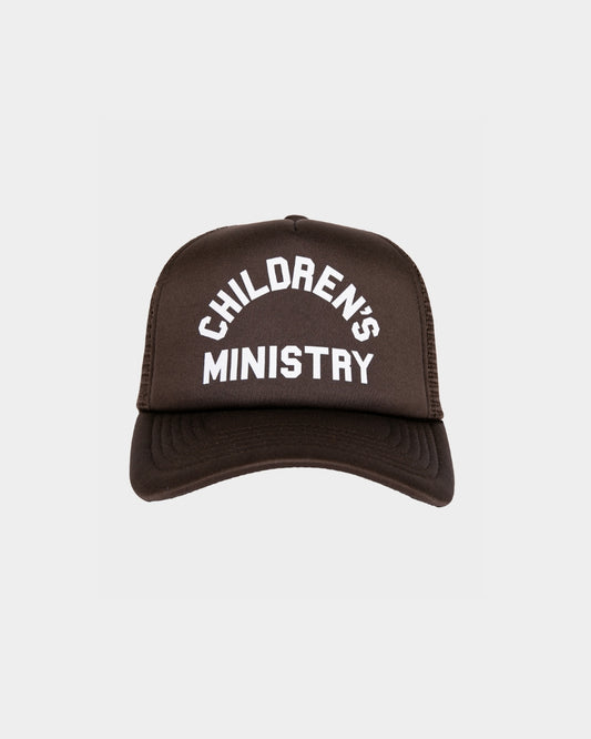 CHILDREN'S MINISTRY TRUCKER HAT - BROWN