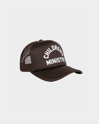 CHILDREN'S MINISTRY TRUCKER HAT - BROWN