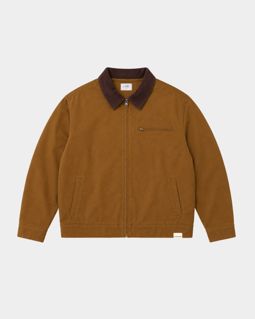 CORDUROY WORK JACKET - BROWN