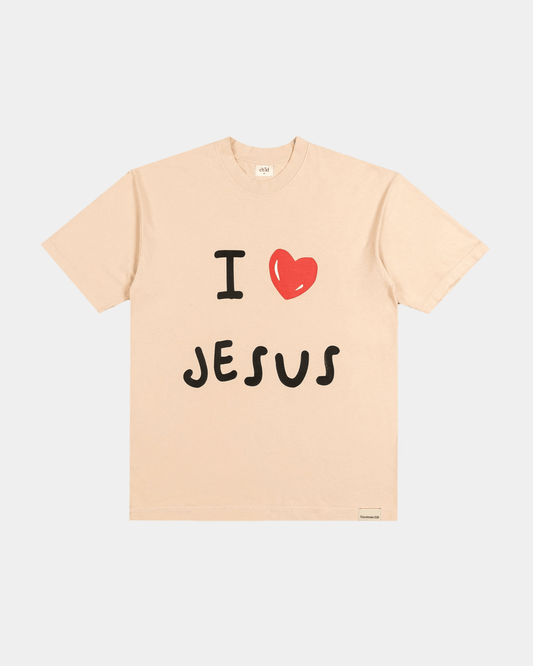 LOVER OF MY SOUL I LOVE JESUS TEE - BLESSED BEIGE