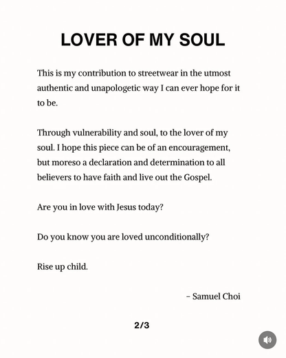 LOVER OF MY SOUL I LOVE JESUS TEE - BLESSED BEIGE