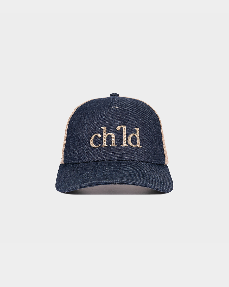 VINTAGE DENIM TRUCKER HAT