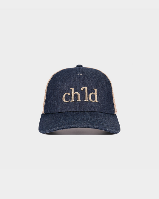VINTAGE DENIM TRUCKER HAT